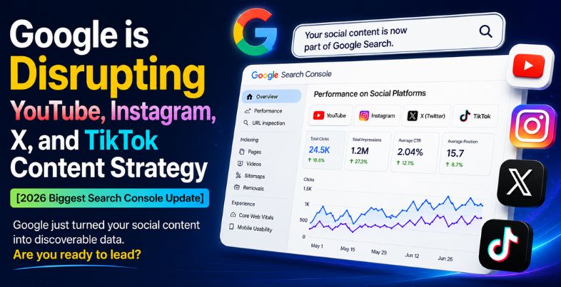 Google is Disrupting YouTube, Instagram, X, and TikTok Content Strategy [2026 Biggest Search Console Update]